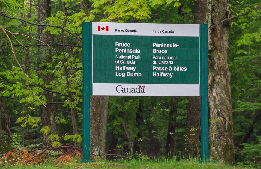 Entrance to the trails by Halfway Log Dump