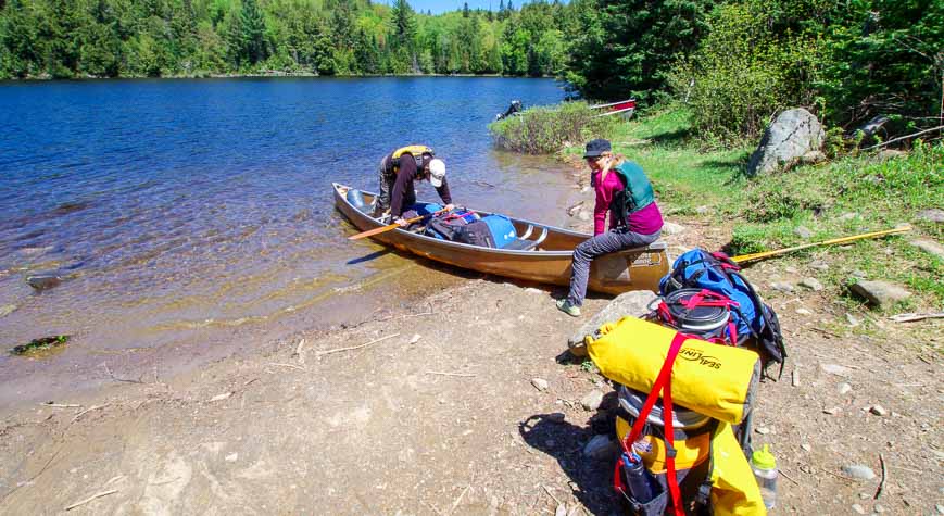 Lots of portages equals lots of loading and unloading of the canoe