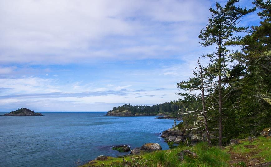 Looking north up the west coast of Vancouver Island