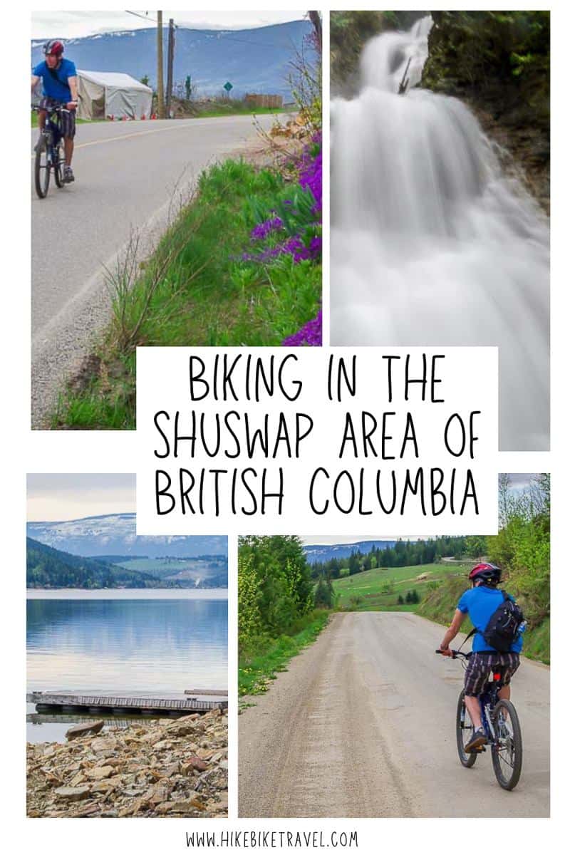 Biking in the Shuswap region of British Columbia