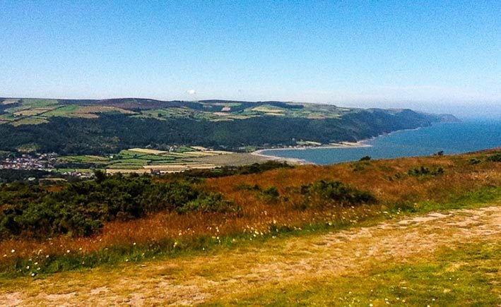 Pastoral scene on the Southwest Coast Path