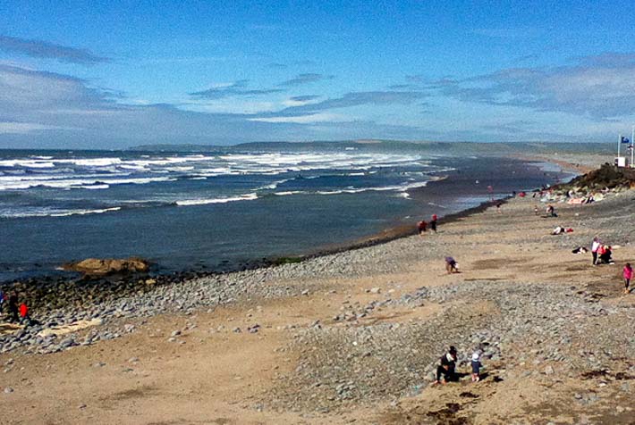 Beaches seen from the Southwest Coast Path