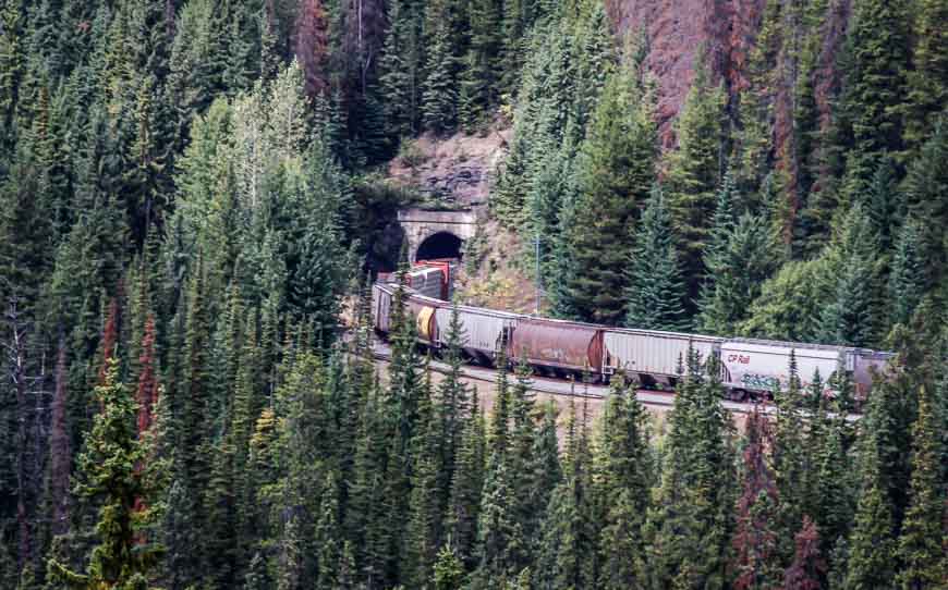 The Spiral Tunnels in Yoho National Park