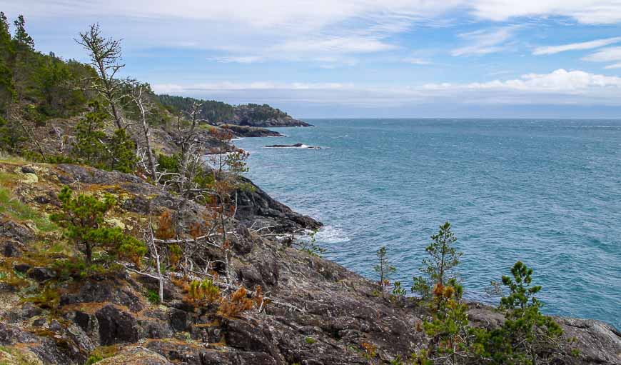 Coastal views at the northern end of the Coast Trail - one of the top hikes in Canada