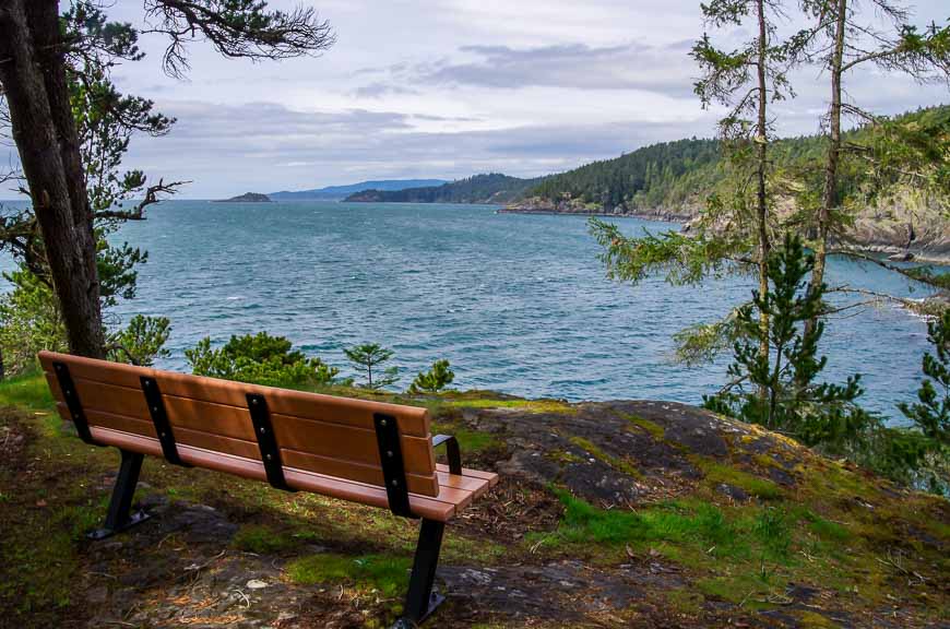 A view out to sea from the Trap Shack in East Sooke Park