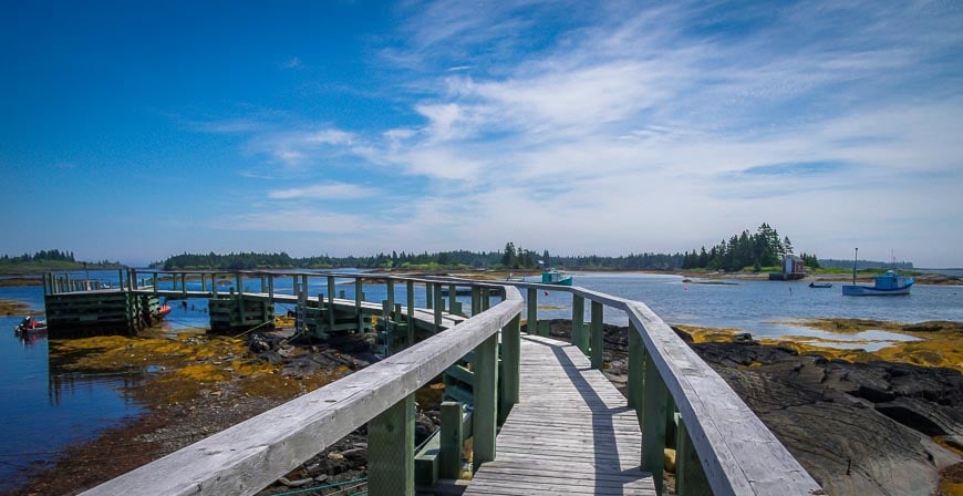 Walk the wharf in Blue Rocks