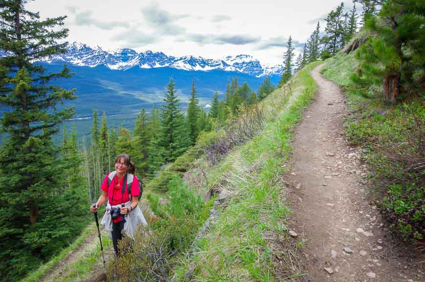 Break time to catch your breath on the Castle Mountain Lookout hike