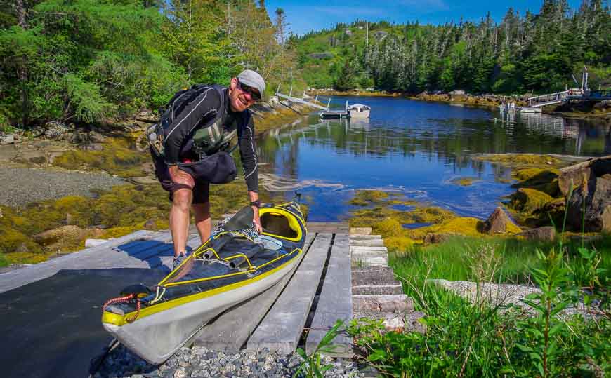 Kayaking Peggys Cove safely meant a launch in East Dover