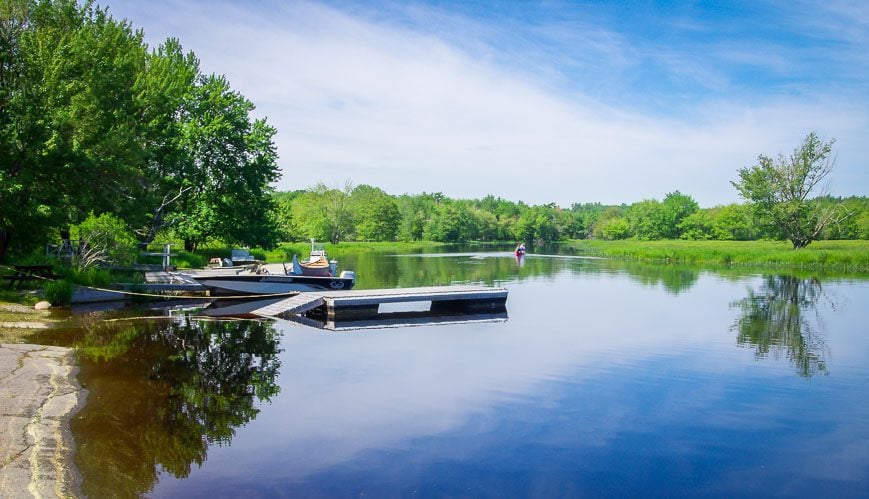 Looking down the Mersey River from Jake's Landing