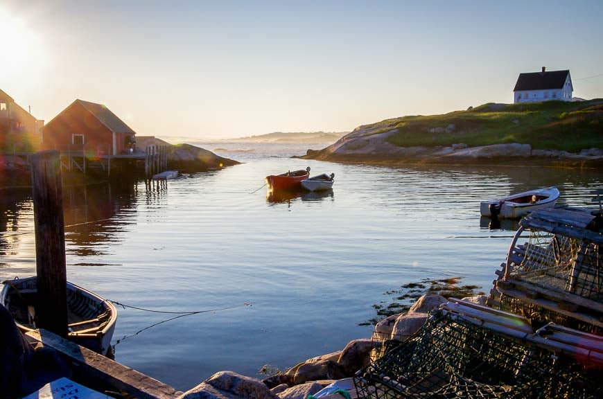 Lovely peaceful evening and nice light in Peggy's Cove