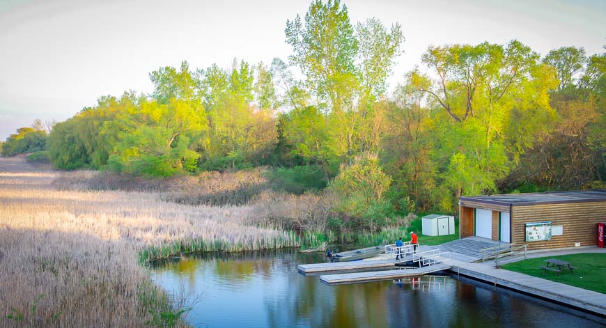 Usually you can rent boats right beside the Marsh Boardwalk