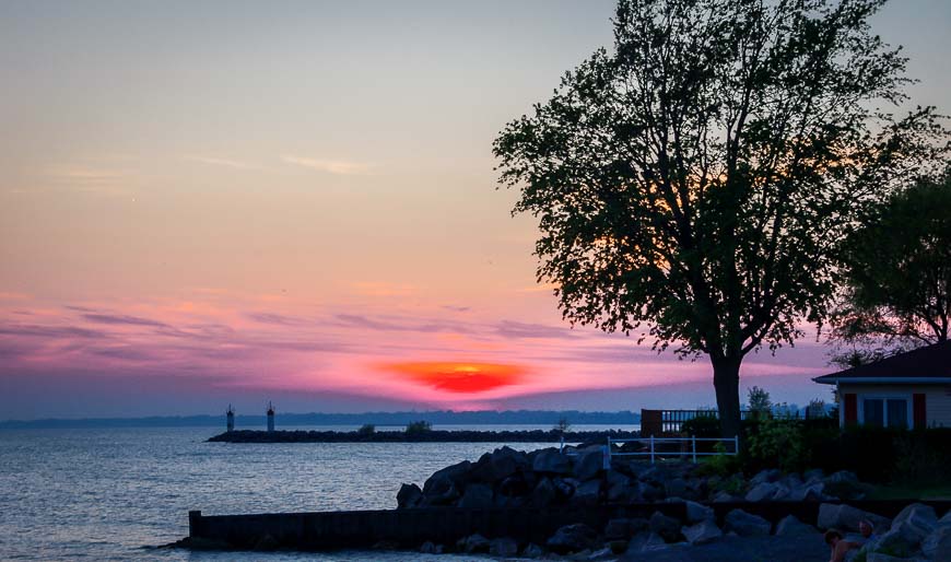 Brilliant Lake Erie sunset