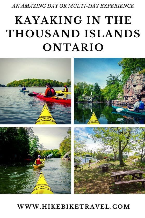Thousand Islands kayaking in Ontario
