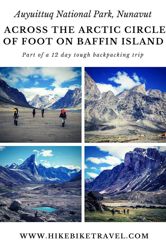Across the Arctic Circle on Foot on Baffin Island in Nunavut