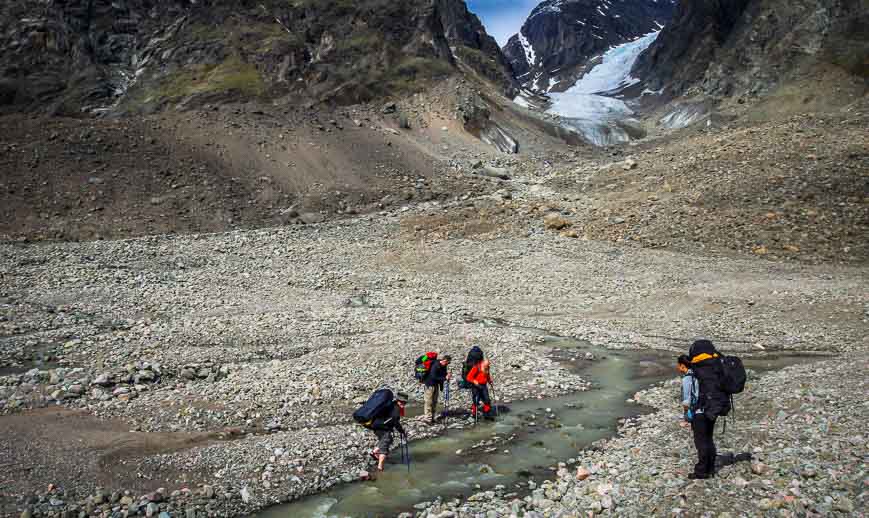 Another stream that's a snap to cross - especially when you're wearing neoprene booties