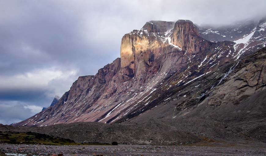 Beautiful evening light on the mountains