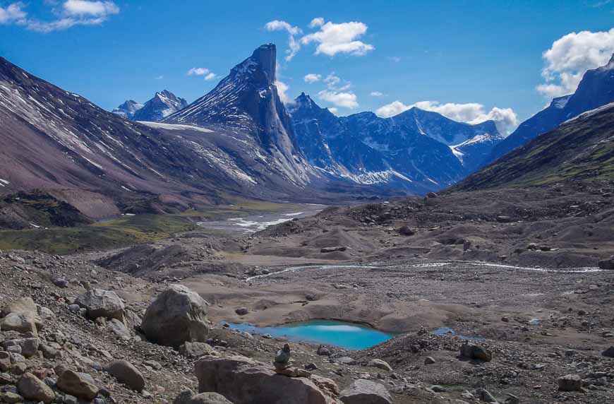 Great view of Mt. Thor from a distance