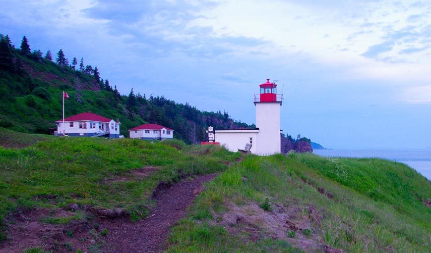 Dusk at the Cape d'Or Lighthouse