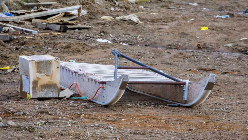 We saw many a sled as we walked around Iqaluit