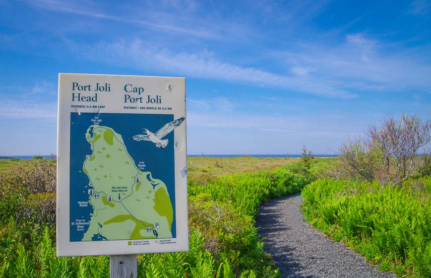 Aiming to hike the loop trail along the coast