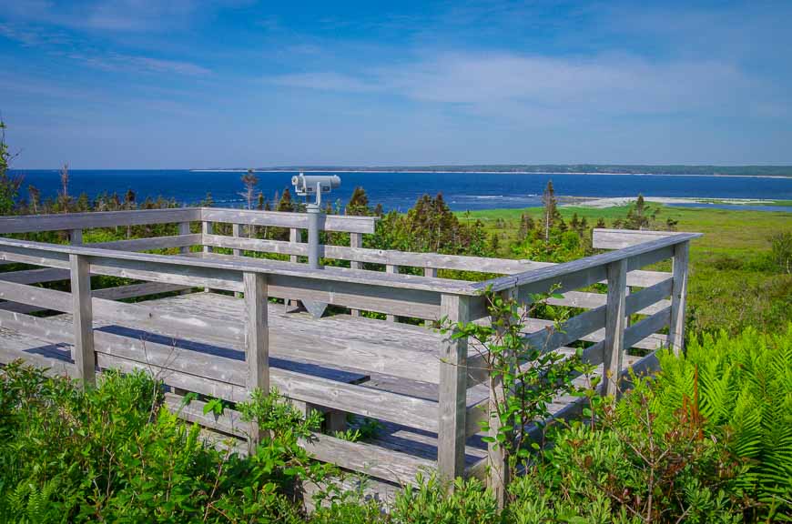 Looking out towards Thomas Waddell Provincial Park