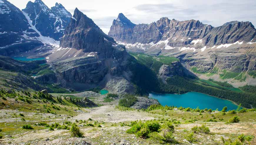 Views from Lake O'Hara to Lake Oesa