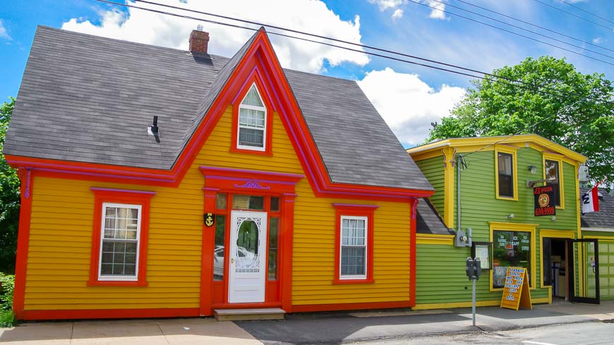 Look for very colourful houses in Lunenburg