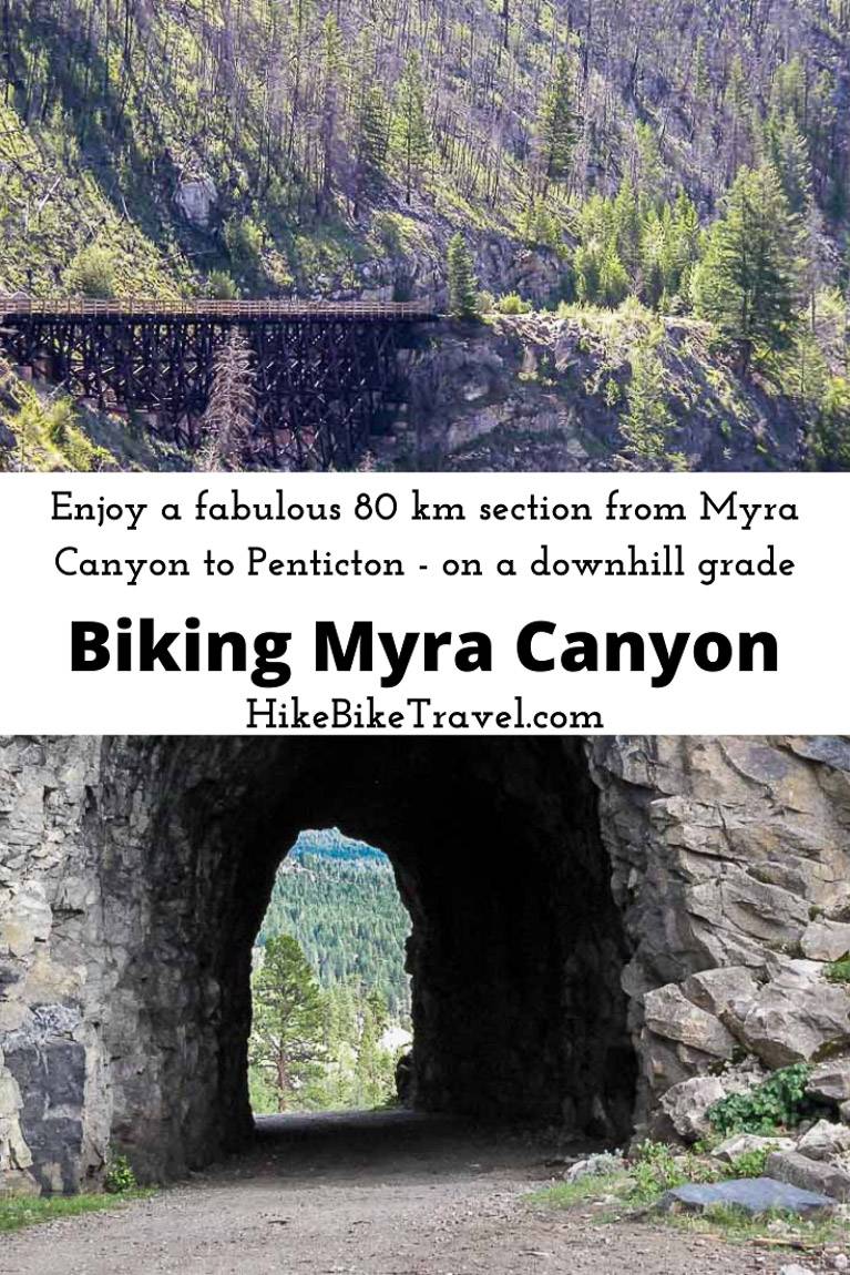 Biking Myra Canyon on the Kettle Valley Railway