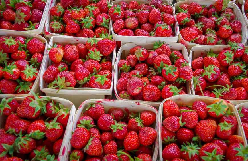 Local strawberries for sale