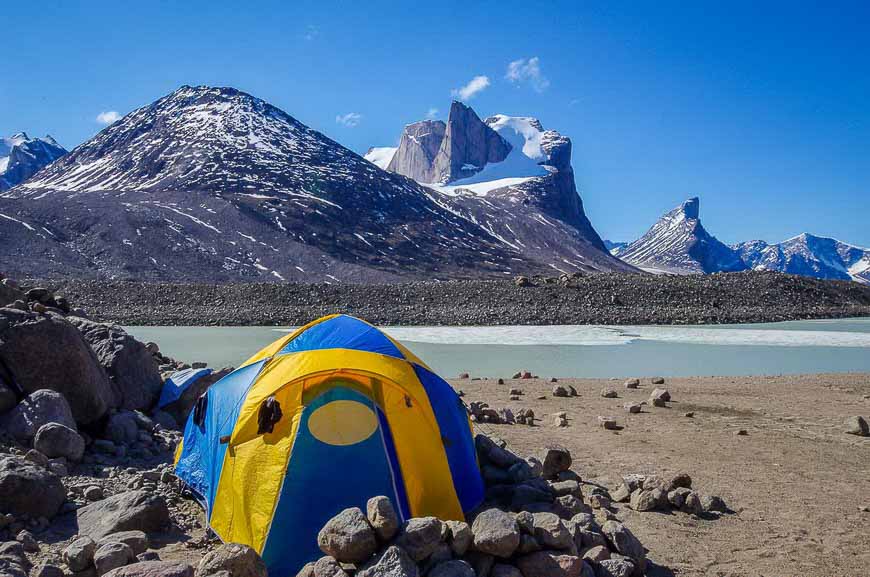 Our campsite at Summit Lake