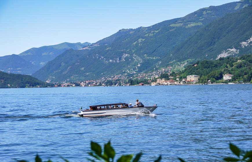 A private boat tour would be a great way to see the Bellagio area