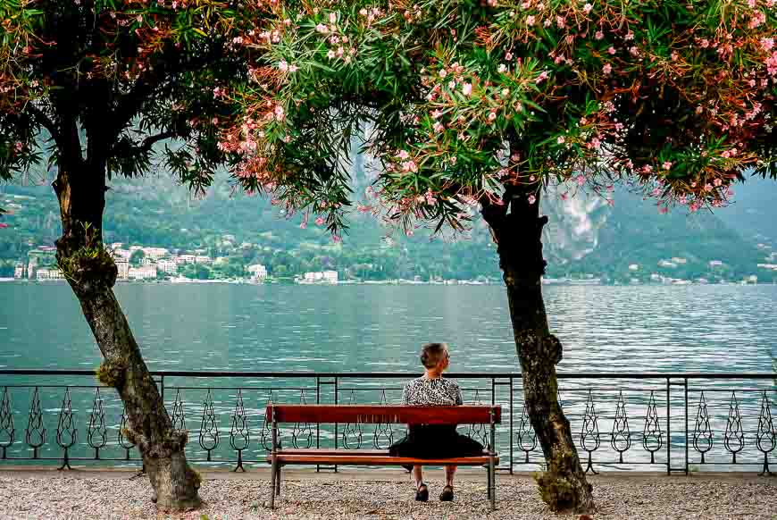 Watching the world go by on Lake Como