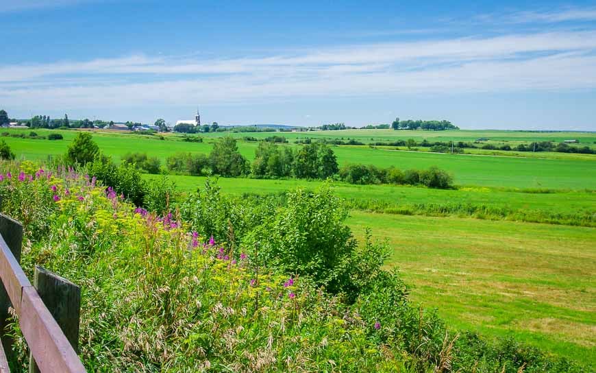 Pretty, pastoral scenery cycling the Blueberry Route