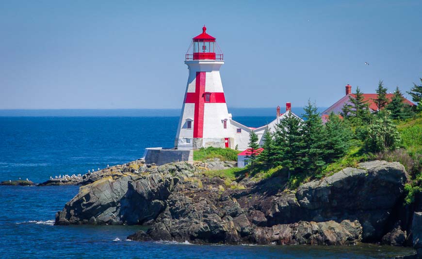 The Head Harbour Lightstation is one of the quintessential places to visit in New Brunswick