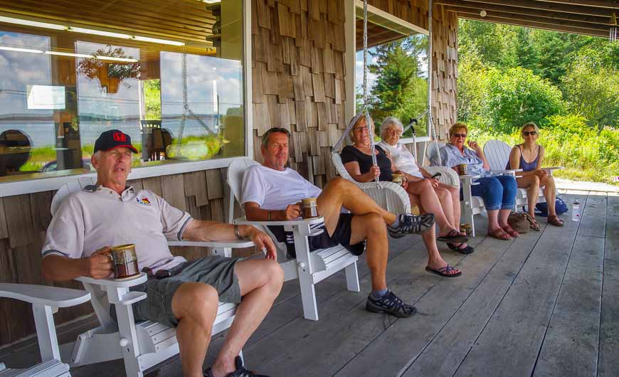 A mix of locals & visitors hanging out at Jose's Cafe