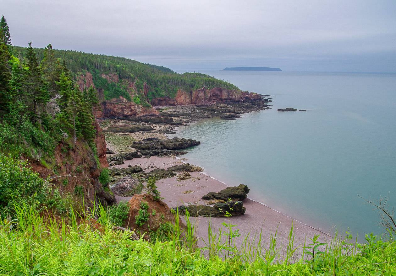 Beautiful coastal scenery along the length of the Cape Chignecto Trail