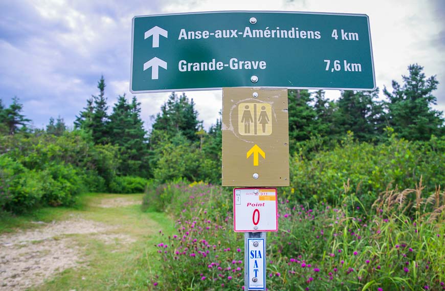 Trails are easy to follow on Forillon National Park