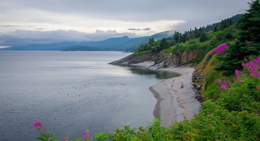 From Forillon National Park looking down Gaspe Bay