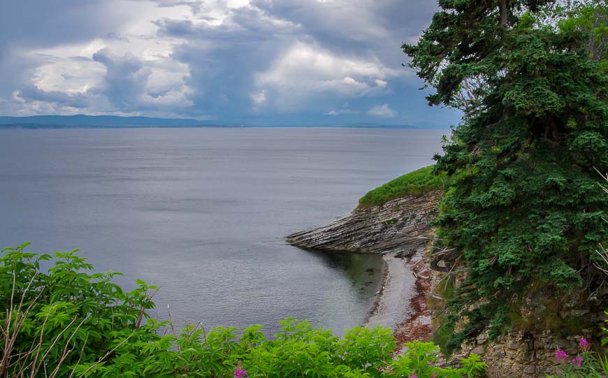 Interesting rocks along the shoreline