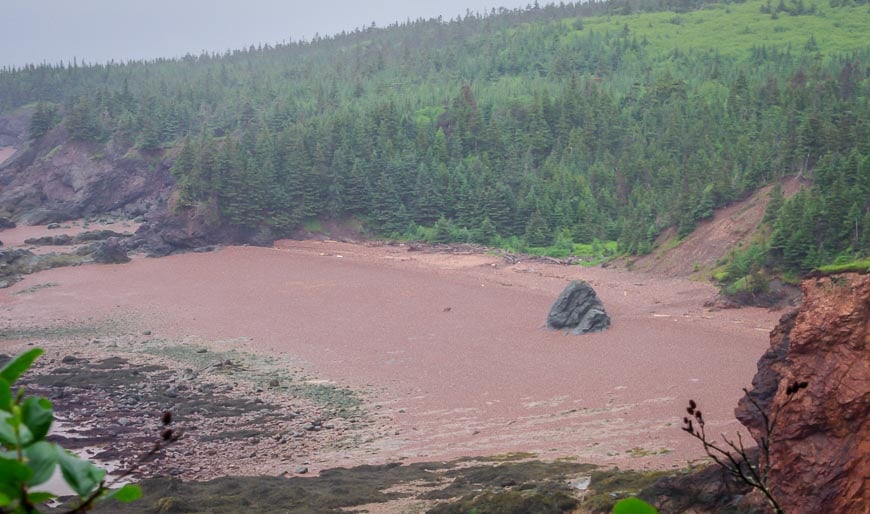 Huge expanses of beach at low tide