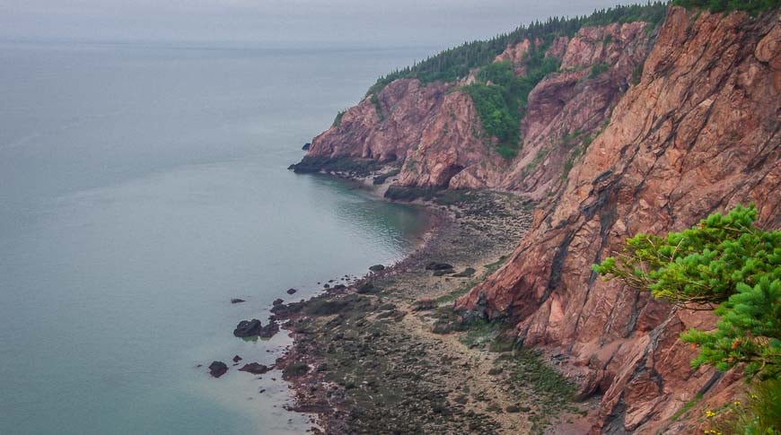 Phenomenal cliff top views on the trail