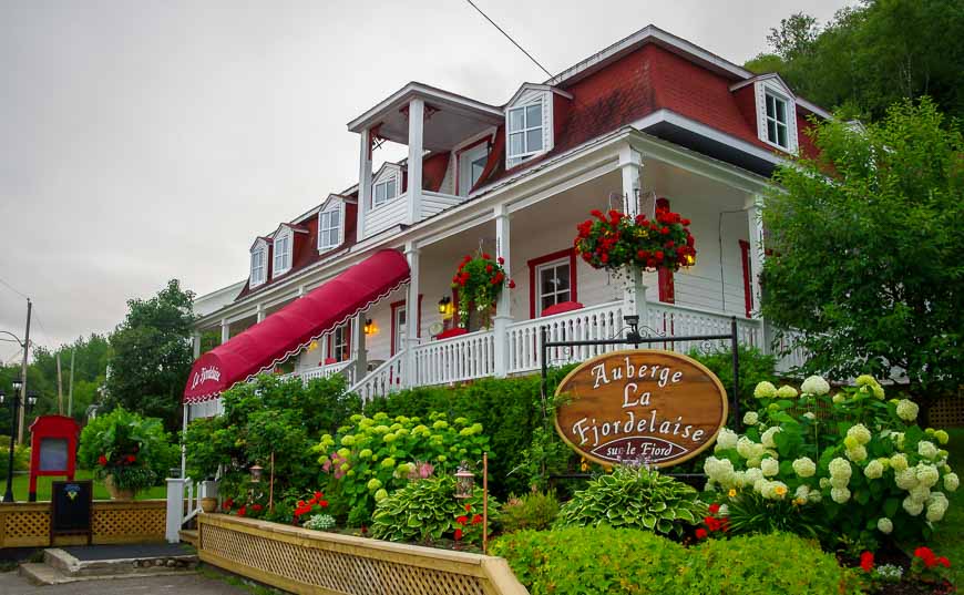 The B&B I stayed in L'Anse-Saint-Jean