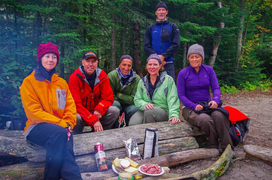 On the Coastal Trail in Pukaskwa we say goodbye to the group from Caledon Hills