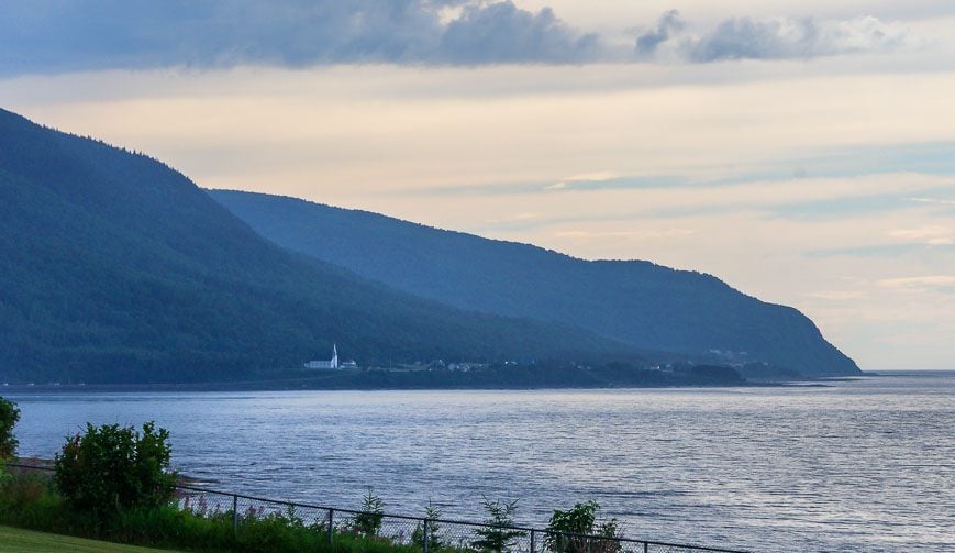 Not much room for a highway along the Gaspe Peninsula