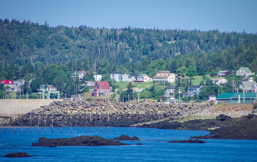 The northern end of the island is more populated - and less foggy