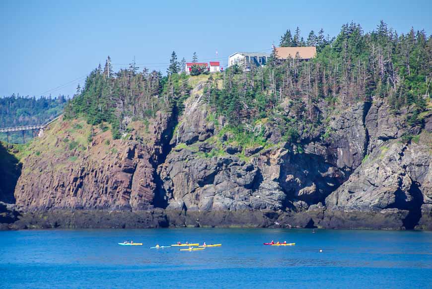 Kayaking at the north end of Grand Manan