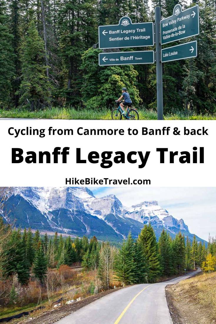 Biking the Banff Legacy Trail from Canmore to Banff and back