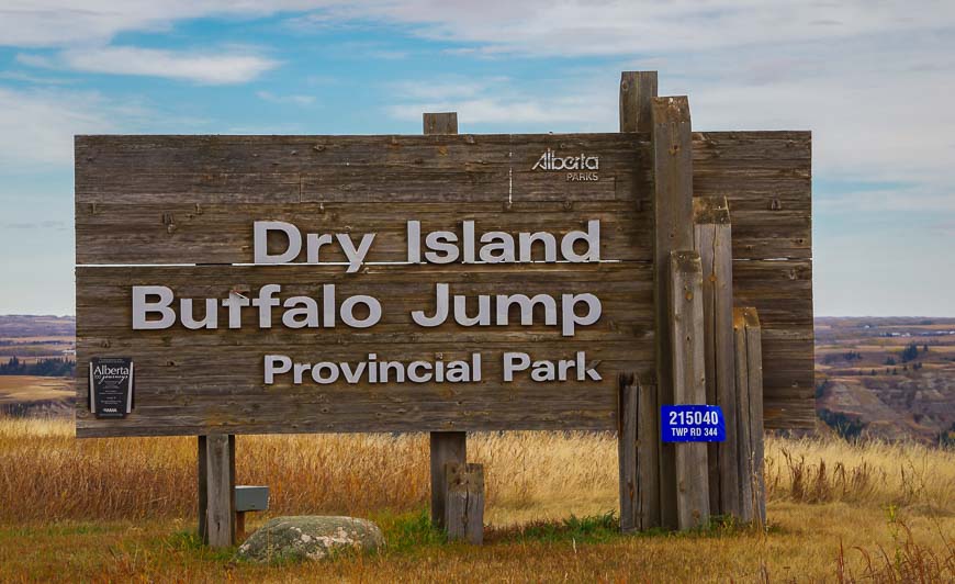 The entrance to Dry Island Buffalo Jump