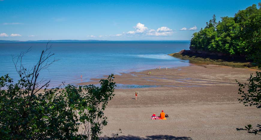 Beach at Herring Cove in Fundy National Park