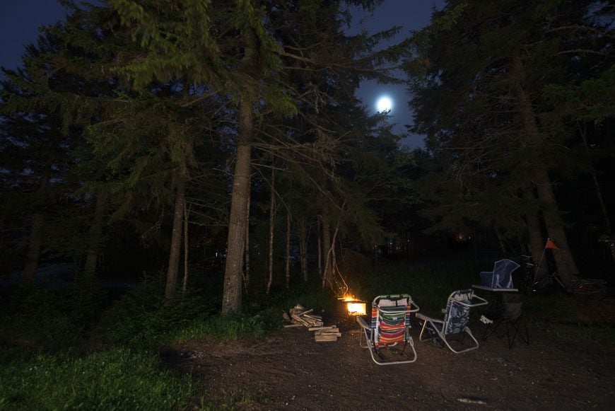 Camping in Fundy National Park